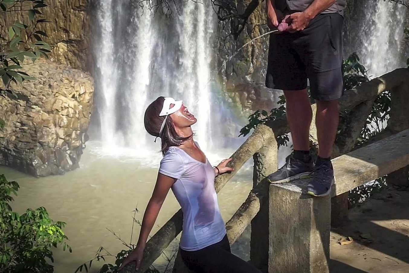 Thumbnail of So Much Piss and Cum at the Waterfall